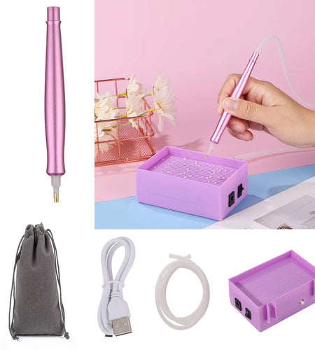 DIY Craft Electric Diamond Art Painting Pen Large Capacity Long-Lasting and Stable Vacuum Diamond Painting Pen Kits